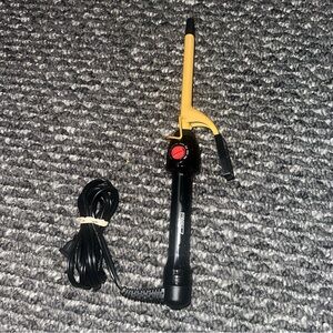Red Black and Yellow Curling Iron